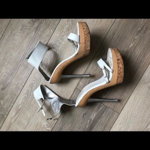 high heels with cork bottom